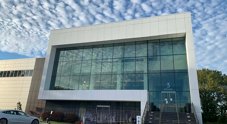 Front of the office building