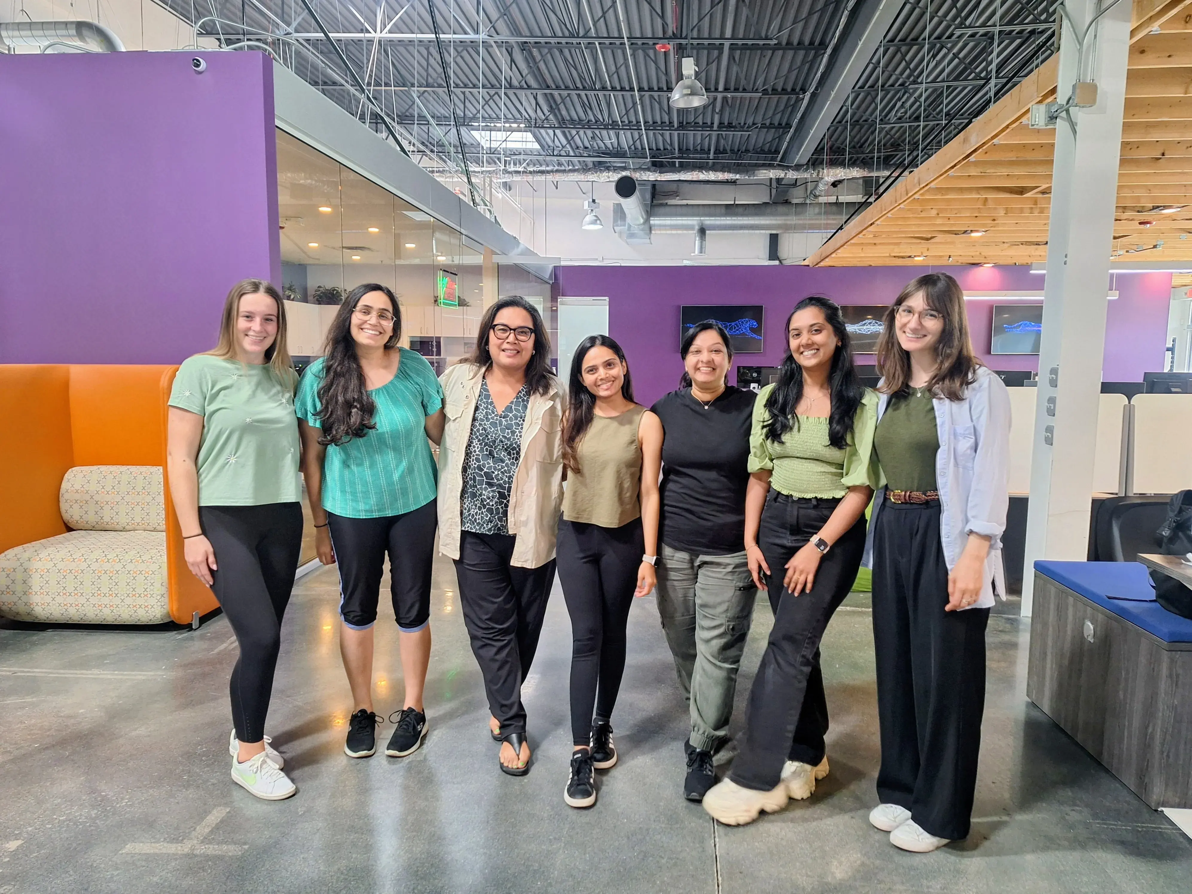 Naperville team supporting ‘Wear It Green Day’ for mental health awareness week.